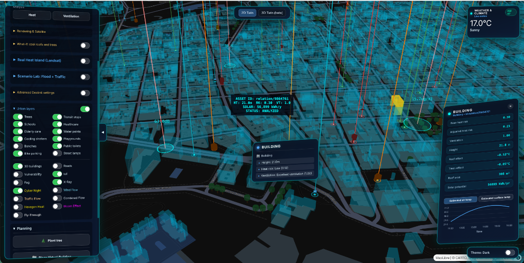 DigitalTwin - 3D holographic city view